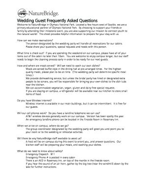 Guest Frequently Asked Questions .
